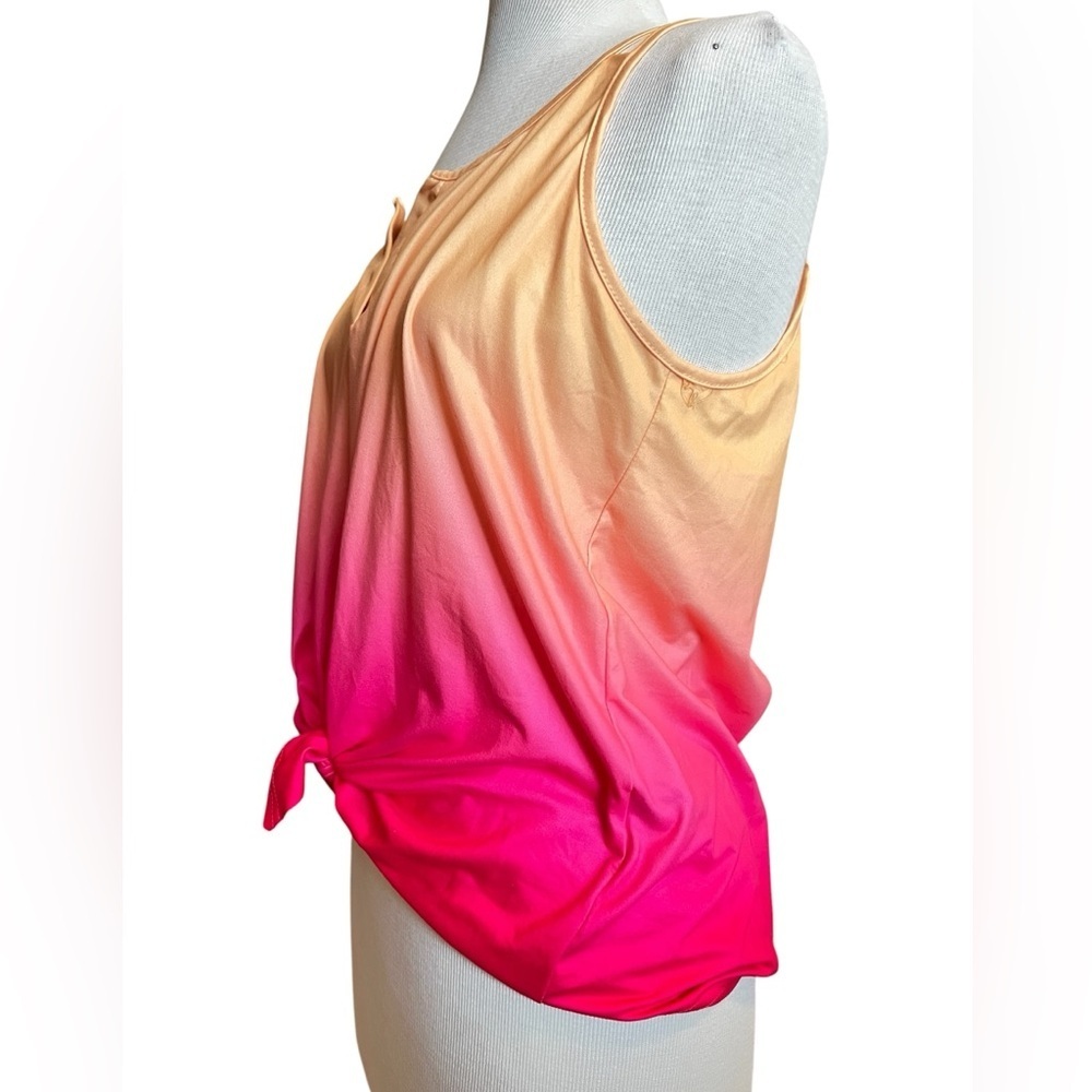 Gradient Pink and Orange Sleeveless Top - Picture 5 of 6
